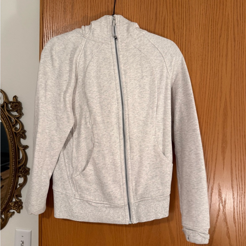 Lululemon Athletica light gray Full-Zip Jacket